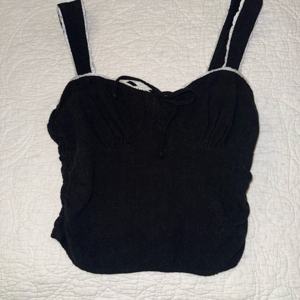 Sienna Sky Black Crop Top